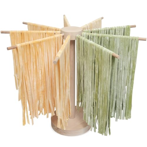 Nudeltrockner, Nudel Trockenständer mit 9 Stangengriffen, tragbares Spaghetti-nudelständer zum trocknen bis zu 4.5kg Nudeln Pasta, Wiederverwendbar für Nudeln zu Hause