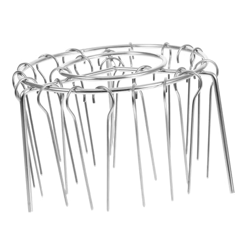 VALICLUD 1 Set Grillfleisch Kebab Rack Fleisch Hängegestell Air Fryer Racks Brasilianischer Vertikaler Spießständer Air Fryer Grill Rack Bbq Spieß Rack Fleischspieß Aufhänger Silber