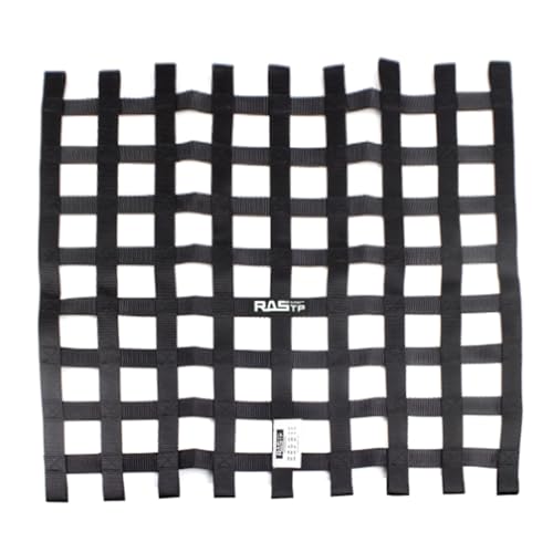 YIZITU 1PC Fensternetz Rennwagenzubehör Autofensternetz Montagesatz Schwarz Blau 24Hx24W / 20Hx24W / 18Hx24W Ribbon Race