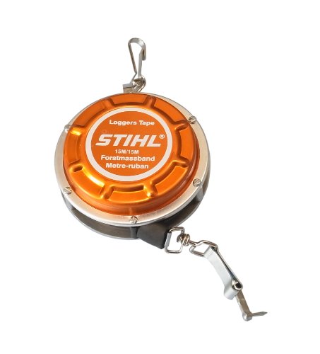 STIHL 0000 881 0800 Forstmaßband in Metallgehäuse Selbstaufrollend mit einer Länge von 15 Meter