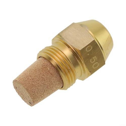 Ölbrenner-Düse, Messing-Ölbrenner-Einspritzdüse, Ollow-Kegel, Vollkegel, halbvoller Kegelmuster, Sprühwinkel, mit optimaler 60-Grad-Abdeckung (0,5 - 60 °)