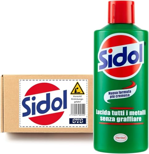 Sidol Metallpolitur 150 ml von Henkel – Politur für Kupfer, Messing, Aluminium, Chrom, Edelstahl – Chrompolitur & Metallreiniger für Haushalt, Küche & Autozubehör – Hochglanz, Langzeitschutz