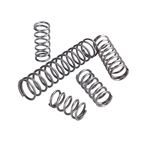 Feder, Druckfeder, 10 Stück Drahtdurchmesser 1 mm, hohe Tragfähigkeit, Schraubendruckfeder, Außendurchmesser 10 mm, freie Länge 10–60 mm, Rückholdruckfeder aus Federstahl, 1 x 10 x 30 mm (Farbe/573(1x