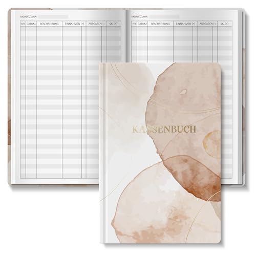 BIROYAL Kassenbuch A5, 128 Seiten Haushaltsbuch zur Eintragung, Finanzplaner & Ausgaben Tracker | Budgetplaner & Einnahmen Ausgaben Buch | Kassenbücher für Kleinunternehmer und Selbständige