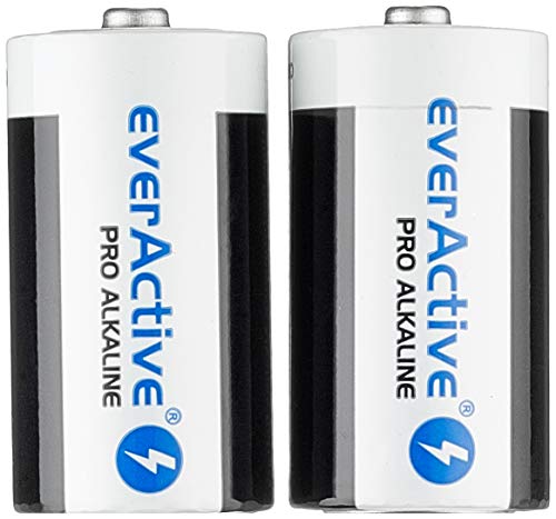 everActive C Batterien 2er Pack, Pro Alkaline, Baby LR14 R14 1.5V, höchster Leistung, 10 Jahre Haltbarkeit, 2 Stück – 1 Blisterkarte LR14/C 2 Stück/ 1 Blister