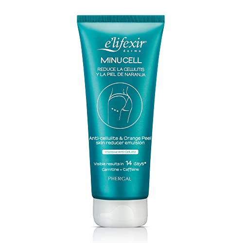 Elifexir Minucell - Feuchtigkeitsspendende Anti-Cellulite-Creme | Strafft, Remodelliert die Körpersilhouette | Reduziert Cellulite + Orangenhaut | Feuchtigkeitsspendend + Straffend - 200 ml