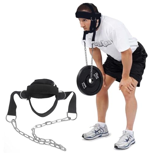 Neck Trainer Neck Training – Neck Harness Für Kraftsport Und Kampfsport, Dreifache Schultergurte Mit Gepolsterten Und Verstellbaren Trägern Für Boxen Und Fitnessstudio