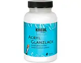 KREUL 79413 - Acryl Glanzlack auf Wasserbasis, 275 ml Glas, glänzend transparent, Schutz-und Überzugslack für durchgetrocknete Aufmalungen, bedingt witterungsbeständig, speichelecht