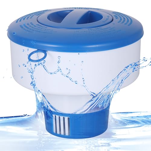 Zocipro Dosierschwimmer Pool, Groß 7 Zoll Chlor Schwimmer für Pool, Schwimmend Chlor Spender, Pool Chlor Dosierer für Chlor Brom Tabletten, Poolreiniger oder Whirlpools Spa