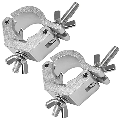 2Pack Traversen Klammern Halterung 29-35mm, Truss O Clamp Half Coupler Trussaufnehmer, Truss Haken für Traverse Schellen Hook Clamps Truss Klemme Stage Lighting Hanging Bracket