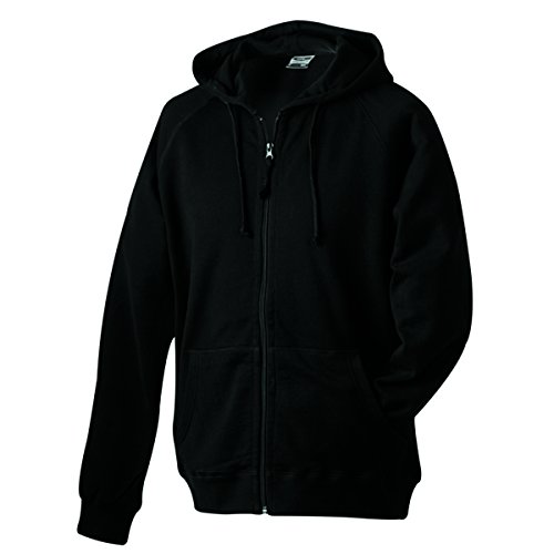 Kapuzen Sweatjacke - Farbe: Black - Größe: S