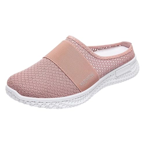 Damen Herren Clogs Hausschuhe Air Cushion Slip On Walking Orthopädische Schuhe Freizeit Mesh Atmungsaktiv Halboffene Pantoletten Walkingschuhe Leicht Bequem Schlupfschuhe Gartenschuhe