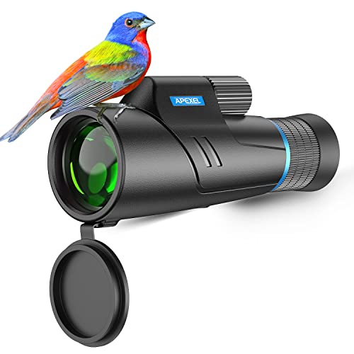 APEXEL 10-20X50 Optischer Zoom Monocular Telescope,HD Monokulare Fernrohr Erwachsene, BAK4/FMC Wasserdicht Leichtes Teleskop mit Nachtsicht für Wandern Vogelbeobachtung Camping Wildtiere