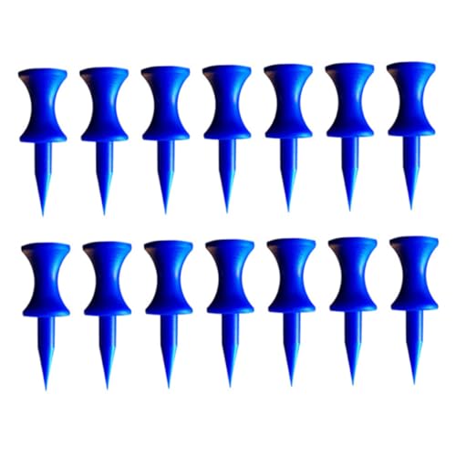 Golf Tees Plastik Golf Tees Golfschloss Tees Golf Übung T -Shirt für Golfteile 120pcs 38 mm Blau