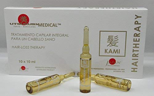 Kami – Haarwuchs/Kopfhaut Therapie – professionelles, steriles Microneedling Serum für Dermapen o. Dermaroller - stoppt den Haarausfall u. regt das Haarwachstum an - 10 Wirkstoffampullen a 10 ml