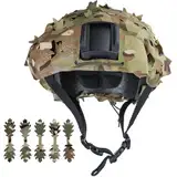 yanwuwa Kampfhelm Helmüberzug Praktischer Schneller Helmüberzug Helmzubehör Für Airsoft Paintball Ausrüstung Schneller Helmüberzug 3D Geschnittener Helmüberzug Verbesserter Schutz