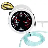 Turbo-Ladedruckanzeige, Qiilu Turbo Boost Gauge, 2"Auto Universal 12V LED Digital Turbo Boost PSI Manometer