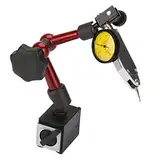 Messuhr mit Magnethalter 0~0,8 mm Magnet-Messstativ mit Messuhr Metall Flexible Starke Magnetische Standfuß Basis Halter + Hebel Messuhr Anzeige Stoßfest