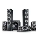 Teufel Theater 500 Surround 5.1 Heimkino-Set - Kinoatmosphäre Surround Sound System, Mächtiger Subwoofer, Allrounder für Musik und Filmton sowie eine präzise Ortung bei Games - schwarz