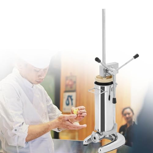 MhWrughts Kommerzieller manueller Churro-Maker, lateinamerikanische Frucht-Donut-Maschine, manuelle Wurstfüllmaschine, für Restaurants und Bäckereien,2L