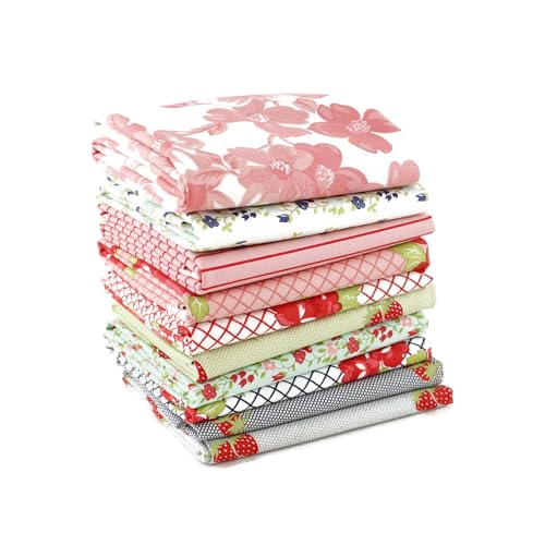 Bonnie & Camille Fat Quarter Set (10 Stück) für Moda 45,72 x 53,34 cm Stoffschnitte DIY Quiltstoff