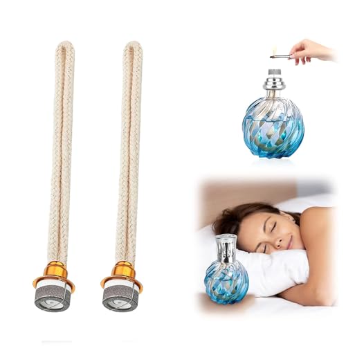 2er Set Docht für Lampe Berger,Öl Lampendocht Ersatz,Katalytische Duftlampe Docht für Aromatherapie Diffuser,Raumluftverbesserung,Ersatzbrenner Zubehör für Raumdekoration