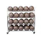 FYZS Krafttraining Sport Ball Warenkorb, Rolling Multi Sports Ball Storper & Basketball, Fußball, Fußballausstattung, 40/50/50 Kugelschreiber mit Rollen (Size : 40 Balls)
