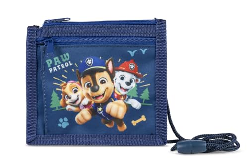 Paw Patrol Brustbeutel Kinder Geldbörse Mädchen Jungen Geldbeutel mit Sichtfach Fell Freunde (M1-M7 Rettungs Hunde, M1)