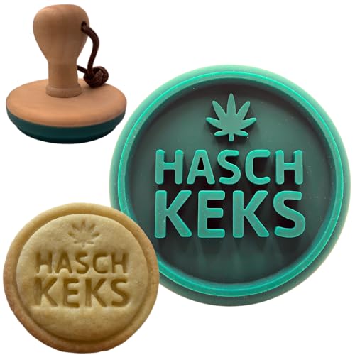 "Hasch"- Keksstempel Cannabis Plätzchenstempel Marijuana Ausstecher Prägemotiv Weed Ausstechform