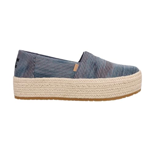 TOMS Damen Valencia Flacher Slipper, Marineblauer Denim, 39 EU