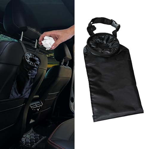 deemars 2PCS Auto-Müllsack, Auto Mülleimer, Auto-Mülleimer mit wasserdichtem Oxford-Material, Hängender Rücksitz-Automüllsack, Autozubehör Mülleimer Universal für Auto Outdoor Reisen Haus