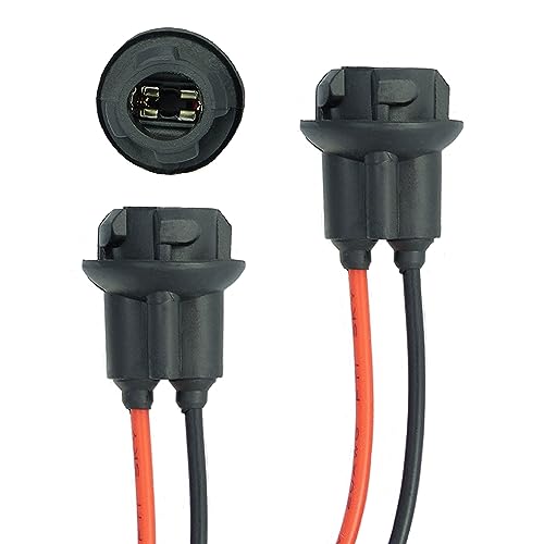 L & P Car Design 2x T10 W5W Fassung Stecker Lampenfassung Standlicht Parklicht Glas Sockel Glassockel Stecksockel W3W WY5W W2,1X9,5D für Lampen Glühlampen Glühbirnen