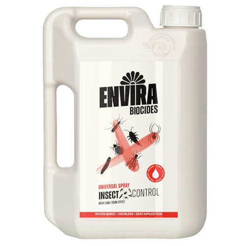 Envira Universal Insekten Abwehrspray 2 Liter - Spray mit Langzeitwirkung gegen Trauermücken, Silberfische, Lebensmittelmotten & weiteres Ungeziefer - Mittel gegen Insekten
