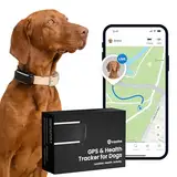 Tractive GPS Tracker Hund | Empfohlen von Martin Rütter | Live-Ortung | Weglaufalarm | Aktivitätstracking | Gesundheitswarnungen | Bellverhalten | Abo Erforderlich (Schwarz)