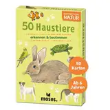 moses. Verlag GmbH 9792 Natur: 50 Haustiere: erkennen & bestimmen (Expedition Natur), Yellow