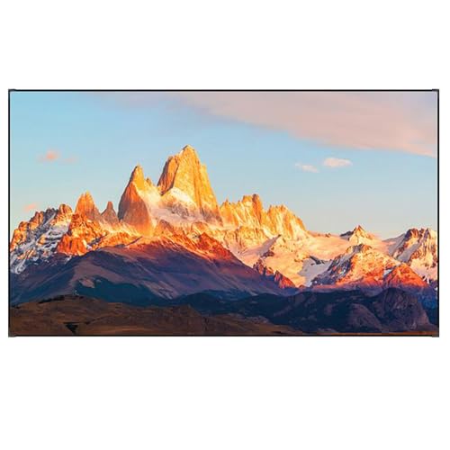 Projektionsleinwand, HD-Filmleinwand, Projektor-Filmleinwände, Wand-/Deckenmontage Mit Festem Rahmen, HD-Filmleinwand, for Heimkino-Hinterhofkino(72"(16:9))