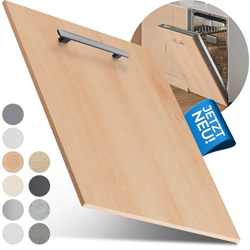 Prima Renovierungs-Systeme Geschirrspüler Frontblende [60er & 45er] In 10 Farben - Für vollintegrierte & teilintegrierte Geschirrspülmaschinen (Buche, 715 x 594 mm)