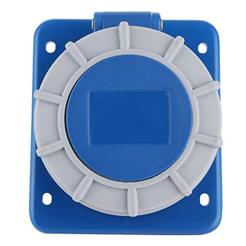 16A Panelmontage-Buchse, Marine-Shore-Stromanschlüsse, Abs-Boot-Shore-Steckdose mit Dichtung, IP67, 16A, 220-250 V, für Yacht, Wohnmobil, Wohnmobil