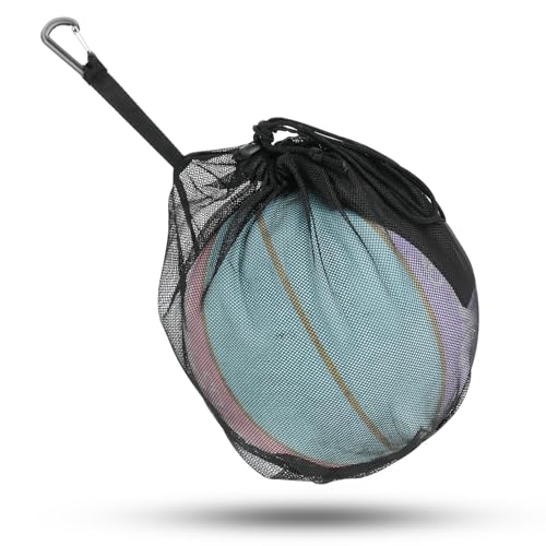 1 Ball Ballnetz,Ymapinc Ballsack mit Kordelzug Basketball Tasche Tragbare Basketballnetz Basketball Netztasche Fußball Volleyball Zubehör Basketball Zubehör für Fußball Tennis Kinder Erwachsene