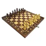 LNNW Chinesisches Schach 3 in 1 Early Education International Chess Magnetic Schachfiguren Klappschachbrett Set Einfach zu tragen Anfänger Kind Intellektuelle Entwicklung Brettspiel(Size:34 * 34cm)