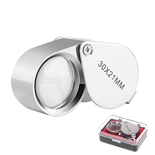KINGMAS Lupe für Juweliere, 30 x 21 mm Juwelier Lupen Vergrößerungs Juwelierslupe