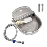 hzexun Automatischer Trinkbrunnen für Hunde 304 Edelstahl Float Typ Vieh Automatische Trinkwasserausrüstung