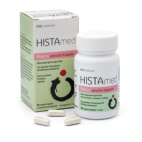 HISTAmed® sensitiv 60 vegane Kapseln – zur gezielten Versorgung mit Milchsäurebakterien - Die sensitive Alternative zum bekannten HISTAmed® Pulver
