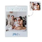 Fotokalender 2024 Personalisierte Bilder Kalender für Schreibtisch Wand Büro Haus Personalisierte 2024 Geschenke für Männer Frauen