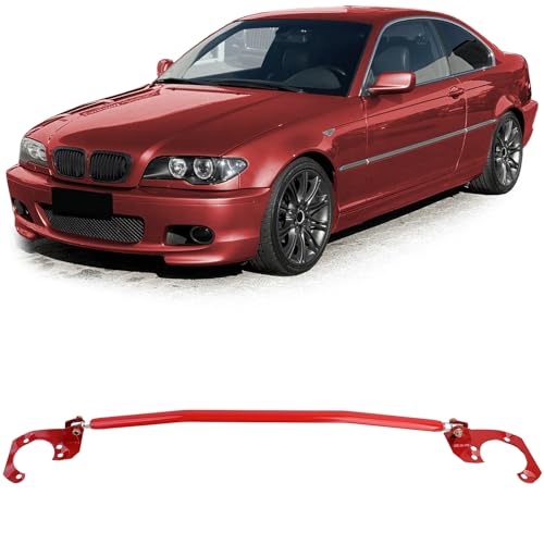 Alu Domstrebe Rot verstellbar passt für BMW E46 6 Zyl 320i 323i 325i 328i 330i