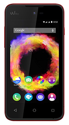 Wiko 9525 Sunset 2 Smartphone (10,2 cm (4 Zoll) WVGA Display, 1,3GHz Dual-Core Prozessor, 4GB interner Speicher, 512MB RAM, Android 4.4.2 KitKat) koralle