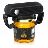 Arendo Automatischer Glasöffner, Elektrischer Deckelöffner für versiegelte Gläser (3,5–10 cm), Jar Opener, freihändiger Schraubdeckelöffner, Küchenhelfer für Senioren