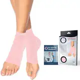 Von Ärzten Entworfen, Sprunggelenkbandage, Flexible Bandage Sprunggelenk, Knöchelbandage für Mittelfuß, Fußbandage für Knöchelprobleme und Achillessehne, Kompressionssocken mit Kupfer, Pink, S