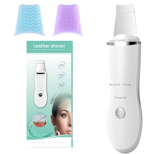 Anluomania Skin Scrubber Ultraschall, Ultraschallpeelinggerät 3 Modi, Mitesserentferner, Porenreiniger, Gesichtswaschspatel mit 3 Modi, Face Skin Spatula USB-Aufladung, für jeden Hauttyp geeignet