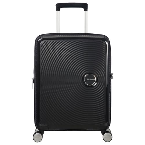 American Tourister Soundbox - Spinner S Expandable Hand Luggage, 55 cm, 41 L, Black (Bass Black)